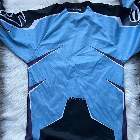 Thor Racing Blue Jersey - Picture 3 of 4